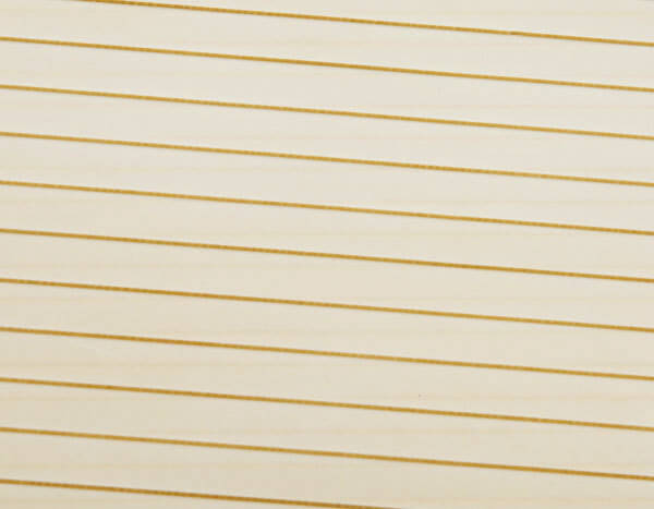 Serie de particiones de PVC con barra biselada